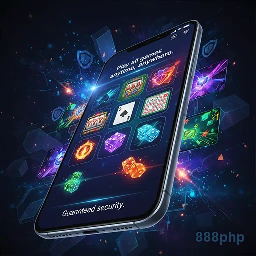 Mobile player enjoying casino gaming on the 888php app